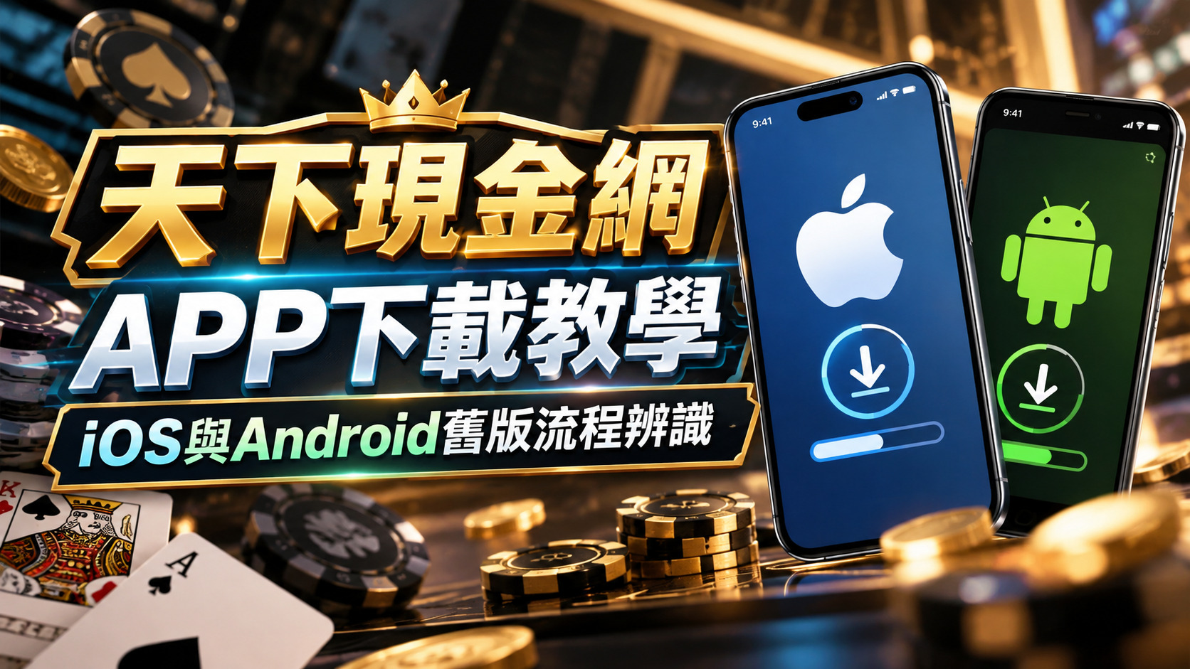 天下現金網APP下載教學:iOS與Android舊版流程辨識